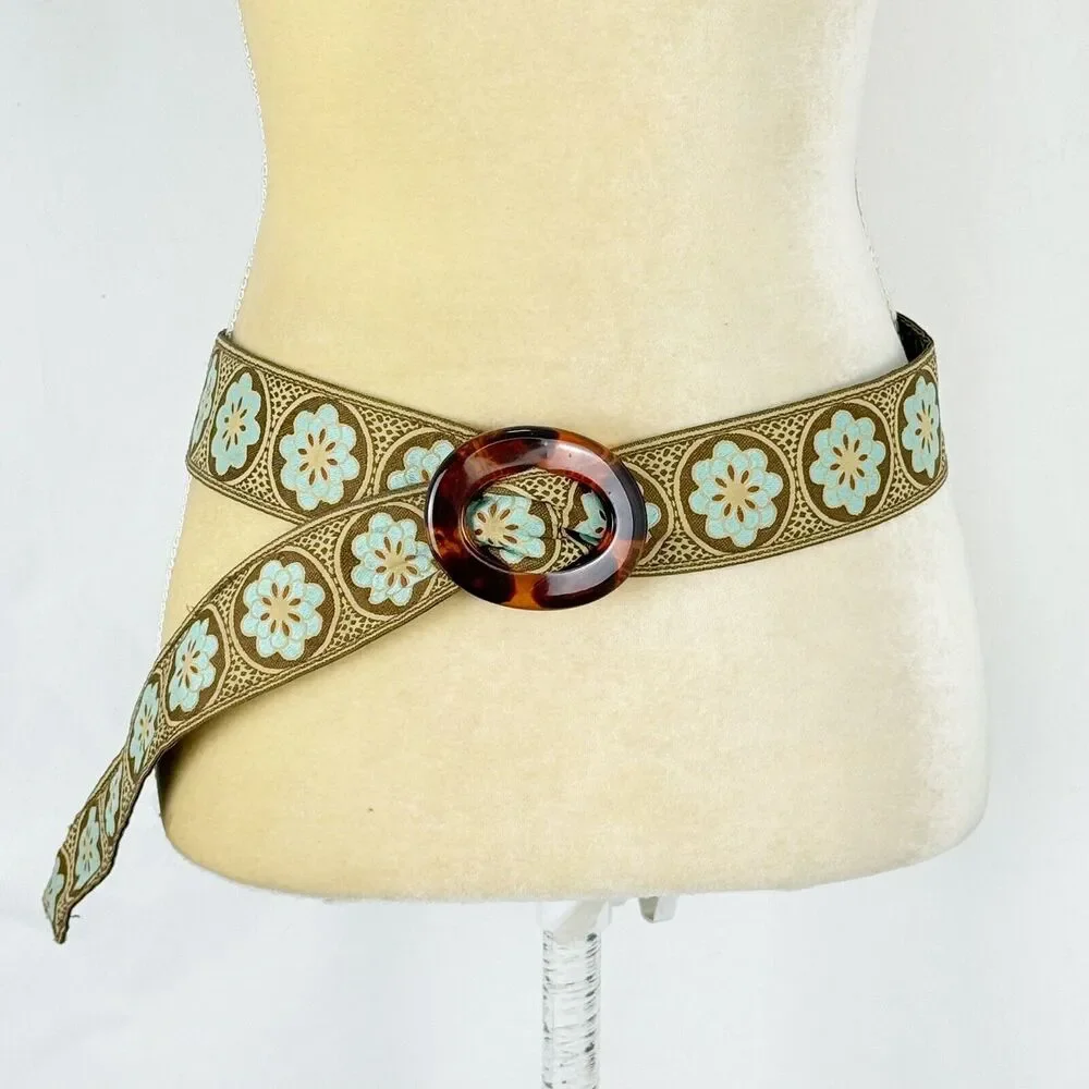 Y2K 2000s New York & Company Belt Women's Size L Bratz Style Fashion Reversible